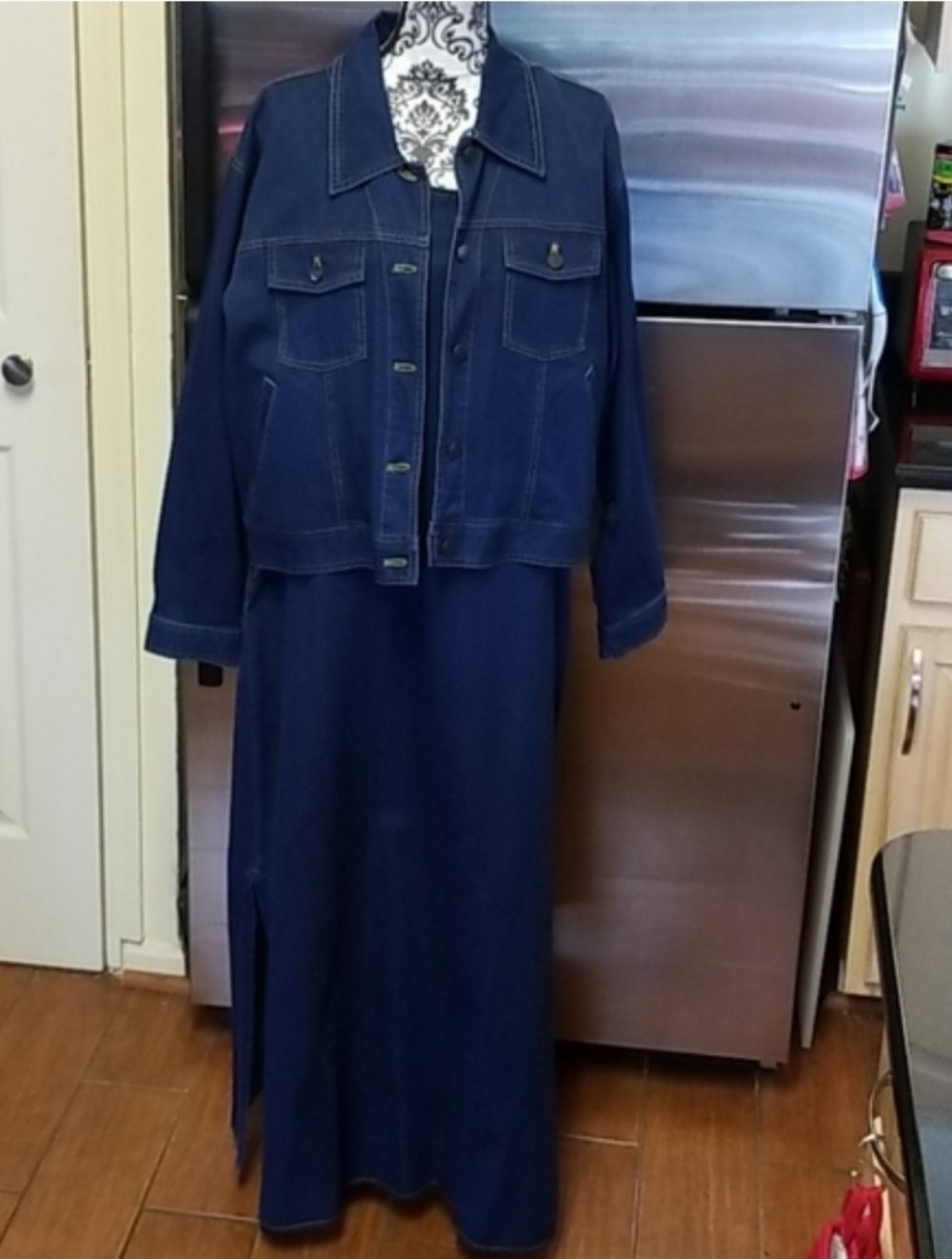 Denim Maxi Dress & Jacket